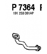FENNO STEEL - P7364 - Труба приемная глушителя VW GOLF II, Jetta, Passat 88- 1.6-1.8 кат